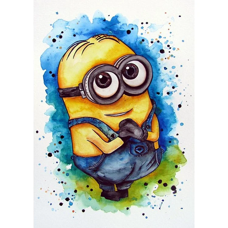 Minions Round Full Drill Diamond Painting 30X40CM(Canvas) gbfke