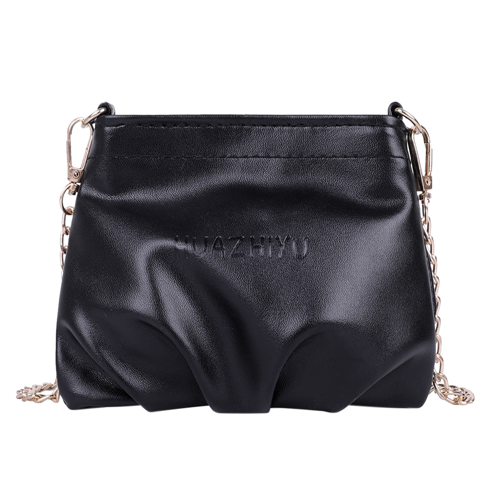 Women Chain Mini Crossbody Bag Pleated Soft PU Lady Shoulder Pouch, Black, 501 Original
Women Chain Mini Crossbody Bag Pleated Soft PU Lady Shoulder Pouch, Black, 501 Original