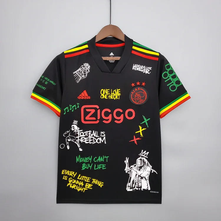 Ajax Bob Marley Third Limited Edition Shirt Kit 2021-2022