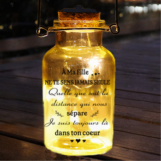 A ma fille - Bouteille lumineuse Ornements Jessemade FR