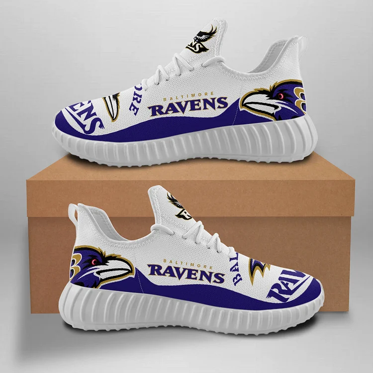 Baltimore Ravens Unisex Comfortable Breathable Print Running Sneakers