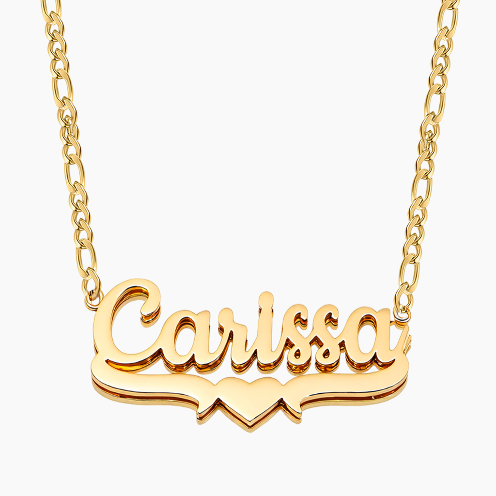 Personalized Gold Double-Layer Name Necklace