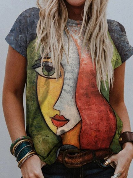 Bestdealfriday Abstract Art Print Women's Tee 11885270