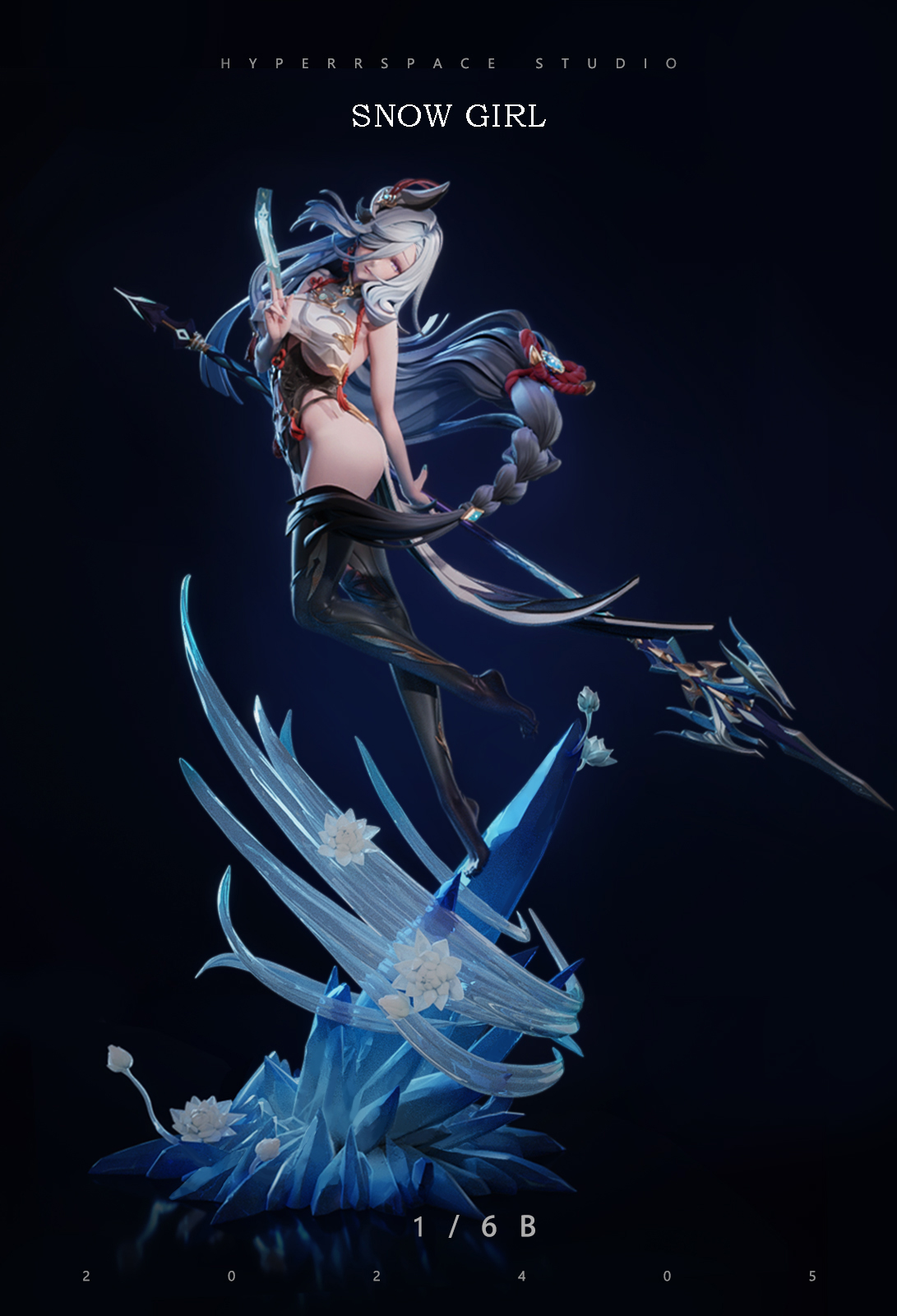 IN-STOCK HyperSpace Studio - Genshin Impact Shenhe 1/6 Statue(GK) (Adult 18+)-