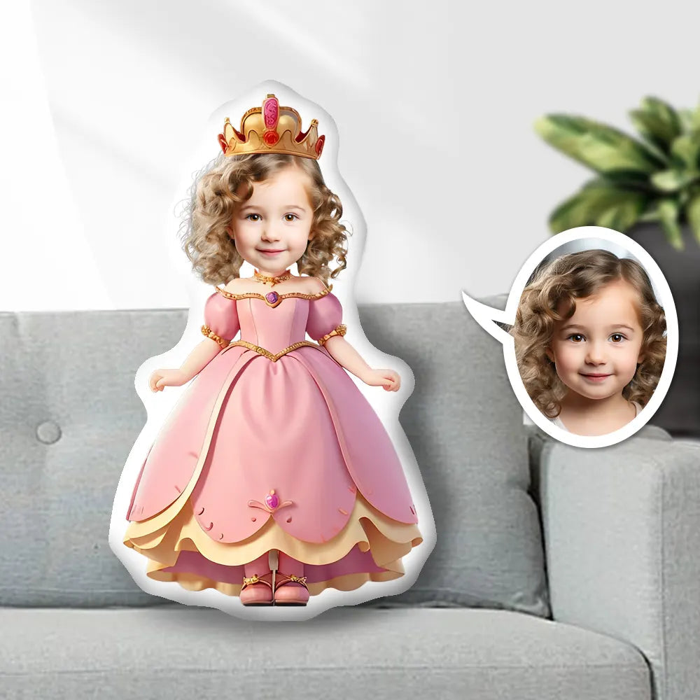 Custom Photo Face Pillow ,Princess Girl Face Pillow, Face Picture