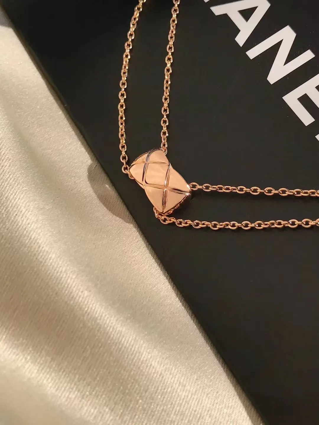 Chanel Coco Crush Rose Gold Necklace