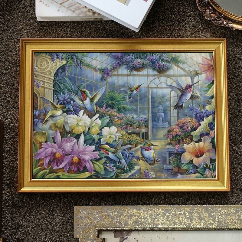 PDF】[JJ1313-Hummingbird and Garden]_ 19.80_ Painting Fairy Cross