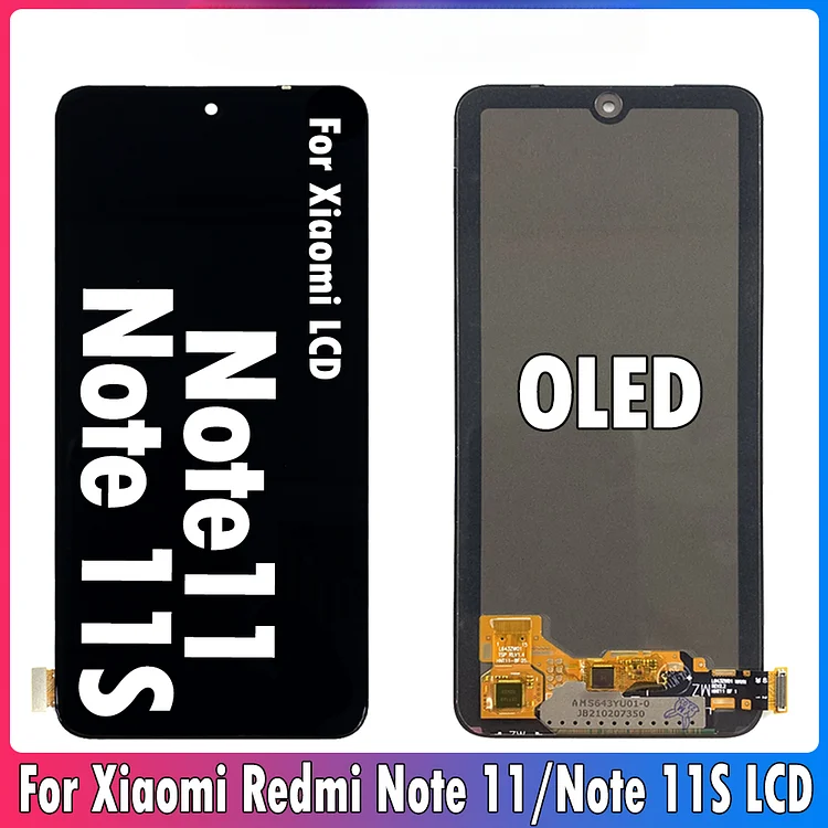 6.43" OLED For Xiaomi Redmi Note 11 LCD Display Screen Touch Glass Digitizer For Redmi Note 11S LCD 2201117SG Repair Parts