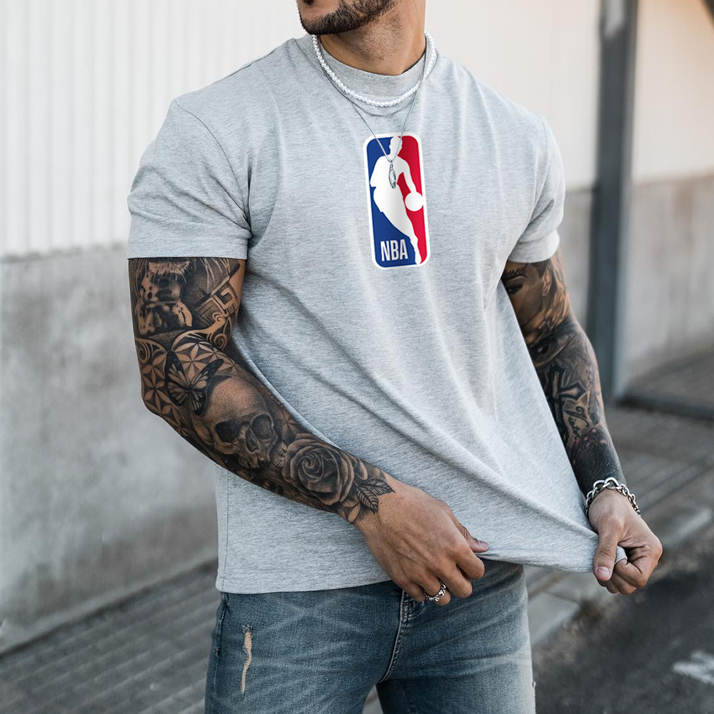 Unisex Casual Short-sleeved T-shirt NBA T-shirt