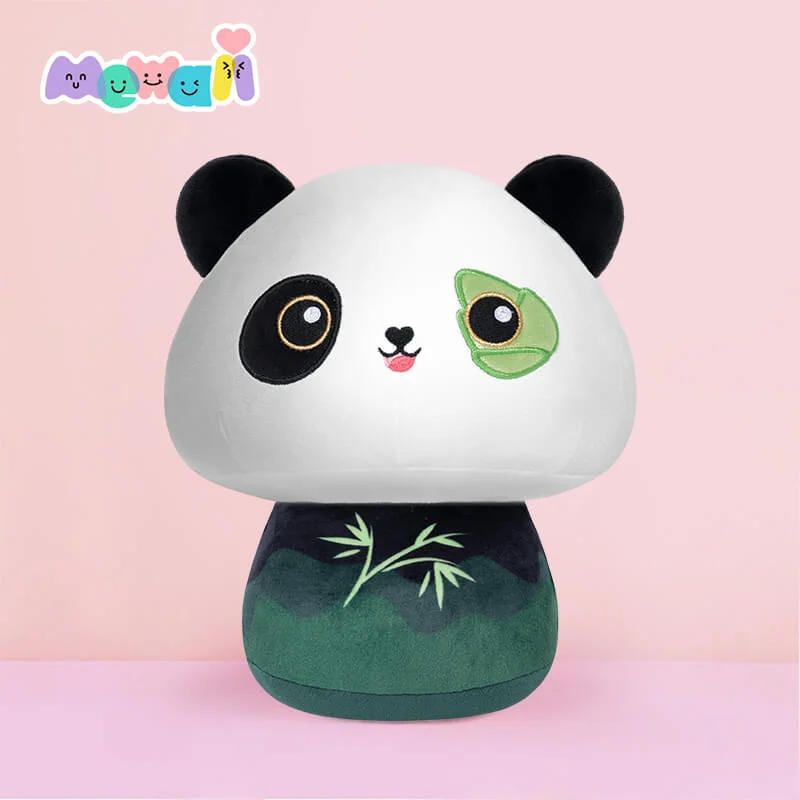 MeWaii® Mushroom Family Bamboo Panda Kawaii Plush Pillow Squish Toy