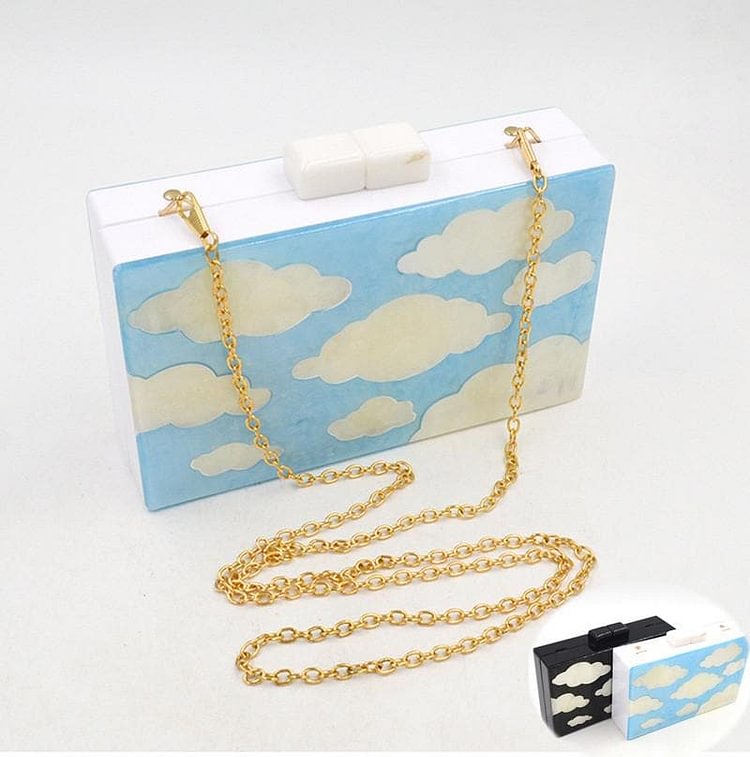 Black/White Cloud Shoulder Bag SP167229