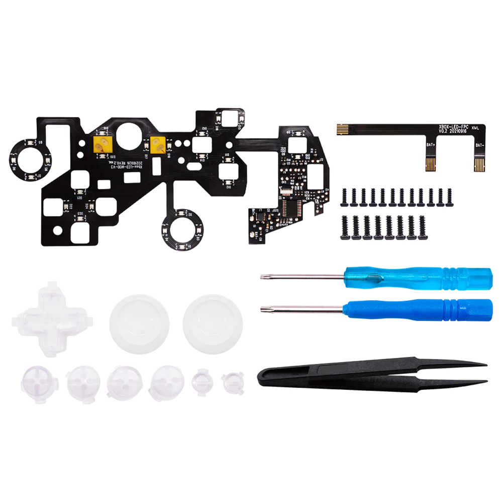 DIY LED Gamepad Panel Wireless Controller Light Board Kit for XBOX ONE S, 501 Original
DIY LED Gamepad Panel Wireless Controller Light Board Kit for XBOX ONE S, 501 Original