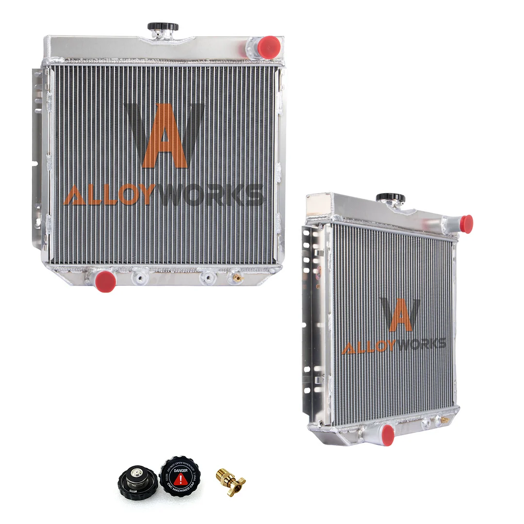 Alloyworks 3 Row Radiator For Ford Mustang Falcon Fairlane Fairlane Cougar Comet 1966-1970