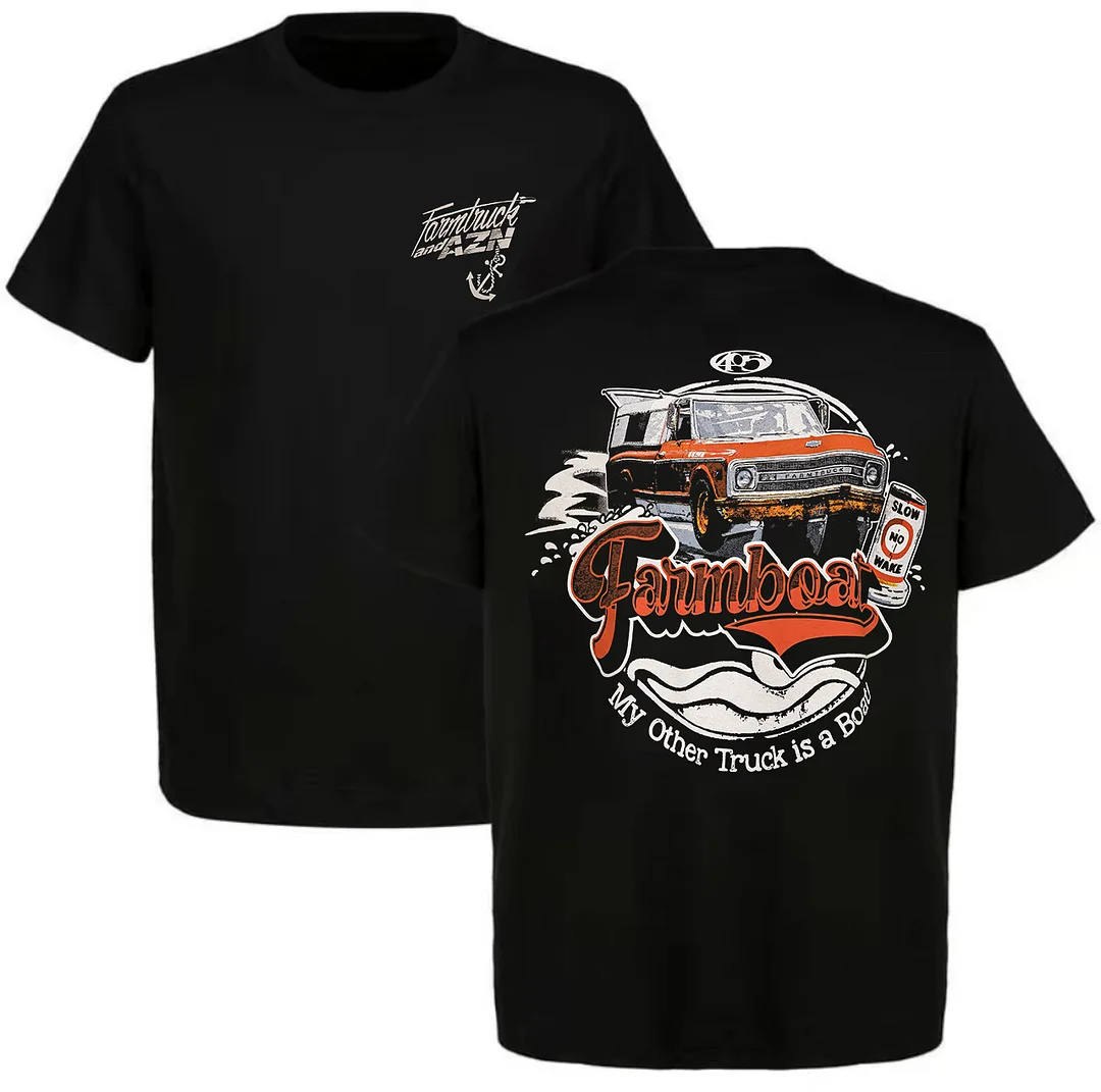 My Other Truck Is Boat Printed Unisex Oversized T-shirt - Devcarry