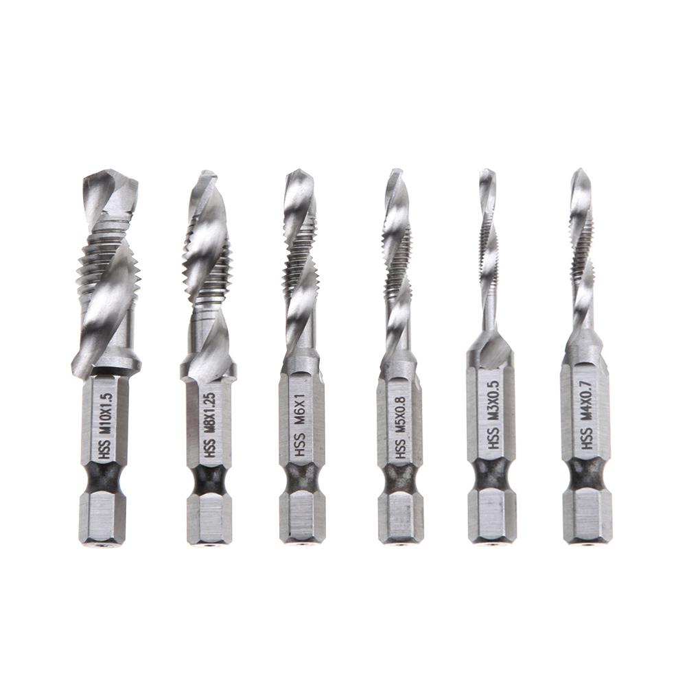 6pcs/set Hex Shank HSS Metric Right Hand Screw Thread Tap Taper Drill Bits, 501 Original
6pcs/set Hex Shank HSS Metric Right Hand Screw Thread Tap Taper Drill Bits, 501 Original