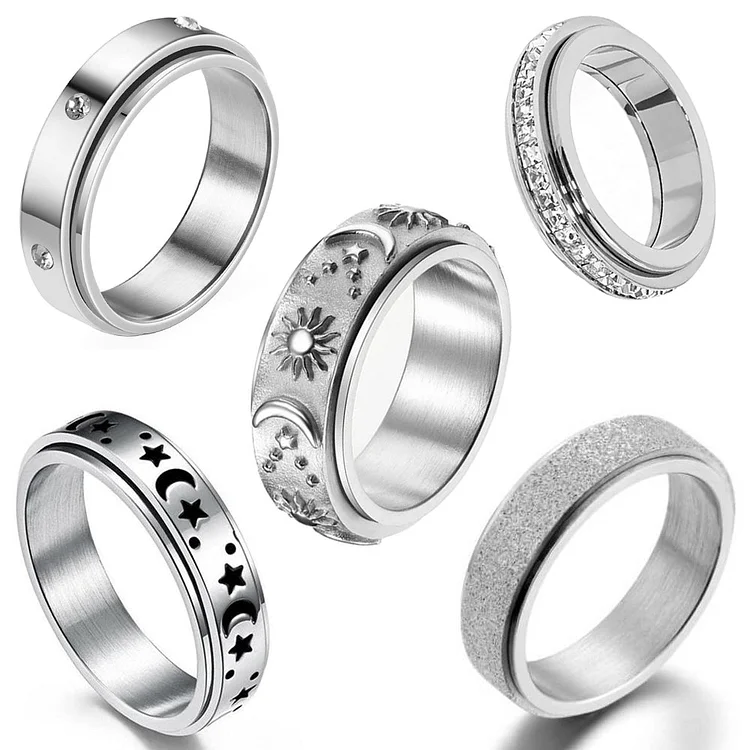 Relieving Anxiety Five Ring Set