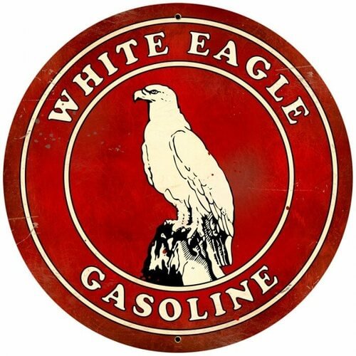 Gasoline- Round Shape Tin Signs/Wooden Signs - 30*30CM