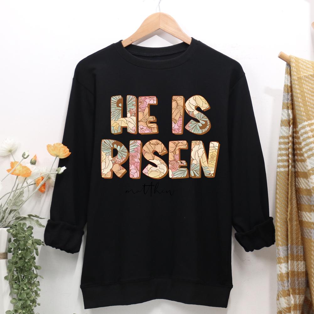 He Is Risen Women Casual Sweatshirt-0025071-Guru-buzz