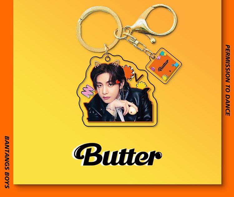 BTS Butter animated keychain
