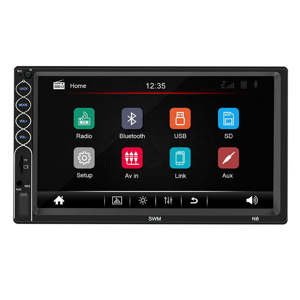 N6 Double DIN Car Stereo 7 inch Display Bluetooth AUX-in FM Radio Receiver, Without camera, 501 Original
N6 Double DIN Car Stereo 7 inch Display Bluetooth AUX-in FM Radio Receiver, Without camera, 501 Original