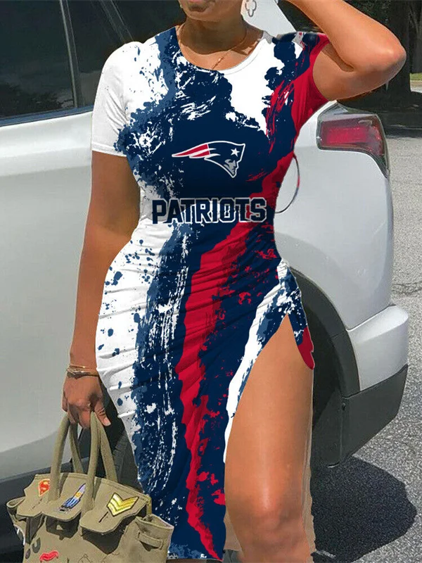 New England Patriots
Women's Slit Bodycon Dress