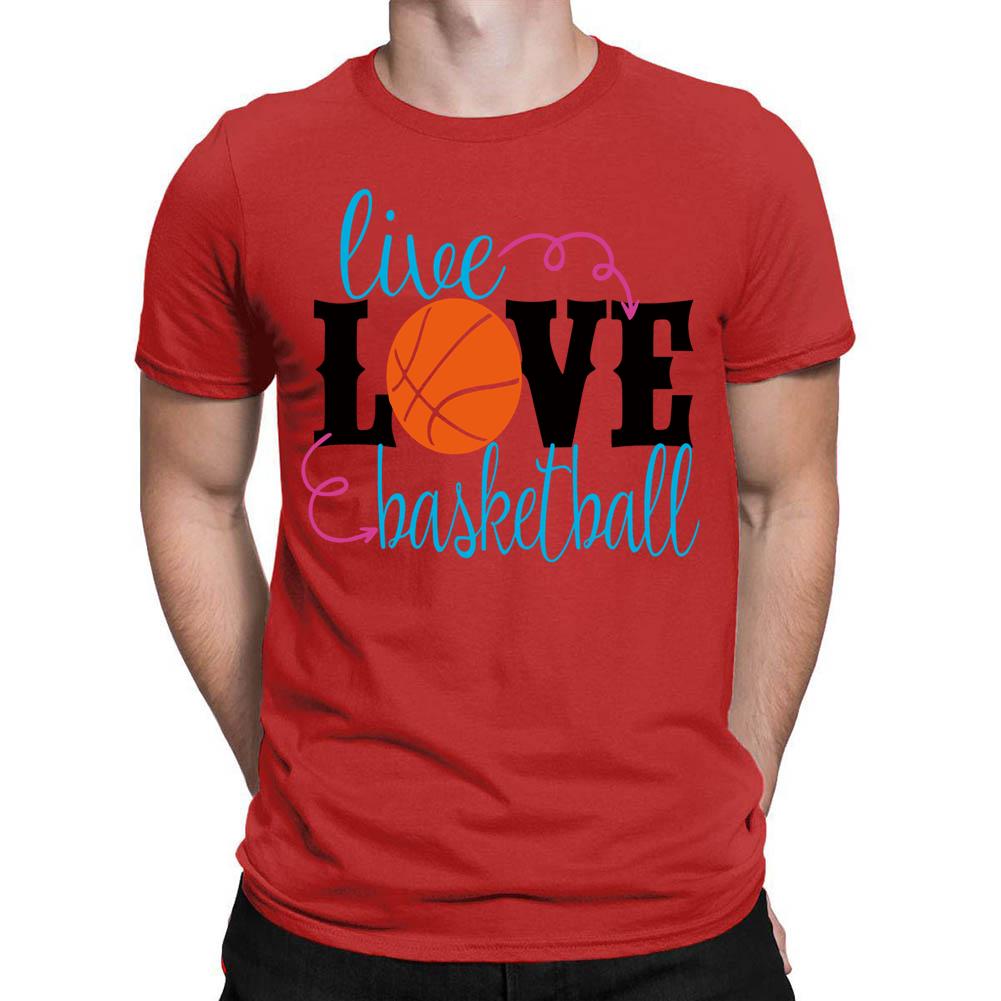 LIVE LOVE BASKETBALL Men's T-shirt-Guru-buzz