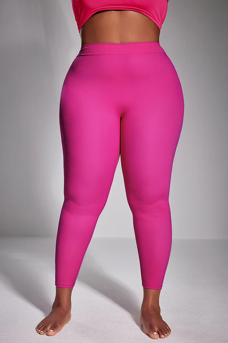 Plus Size Sport Legging Hot Pink Breathable Quick-Drying Sweatpants Peach Hip Lifting Tight Yoga Legging [Pre-Order]