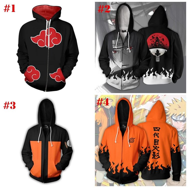NARUTO Character Hoodie Jacket Coat SP14161