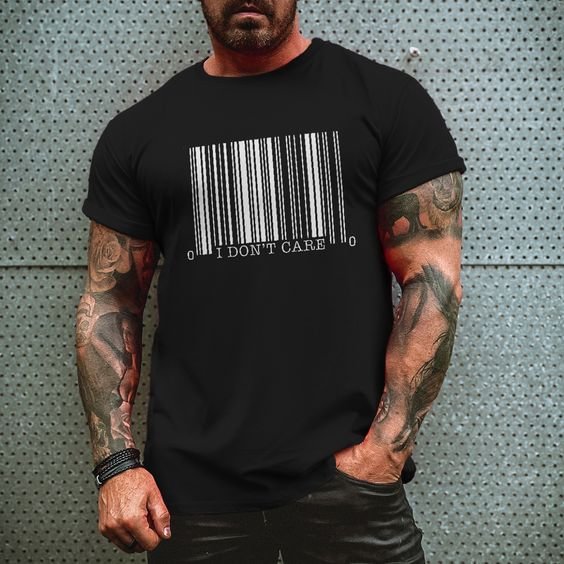 I Don't Care Printed T-shirt