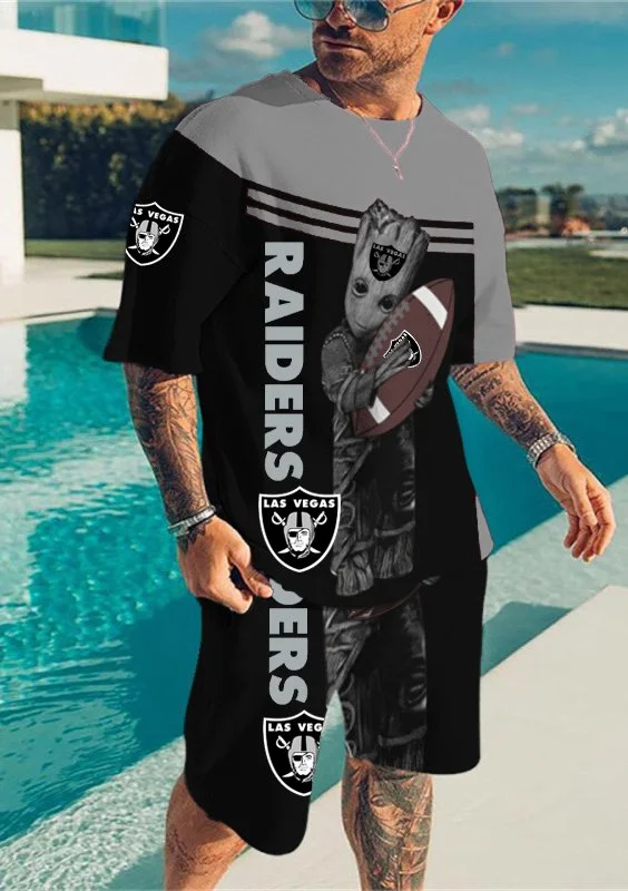 Las Vegas RaidersLimited Edition Top And Shorts Two-Piece Suits