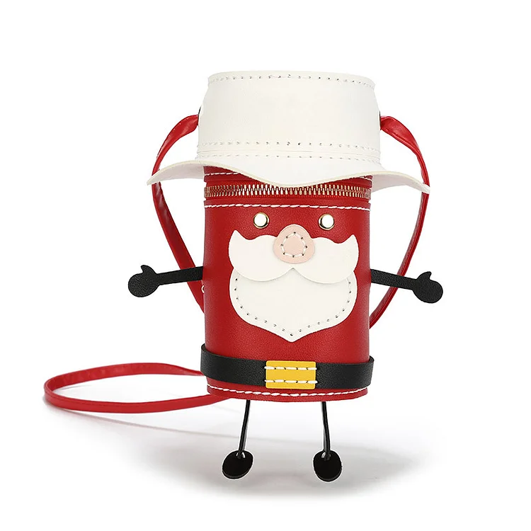 Handmade Cute Santa Claus Crossbody Bag