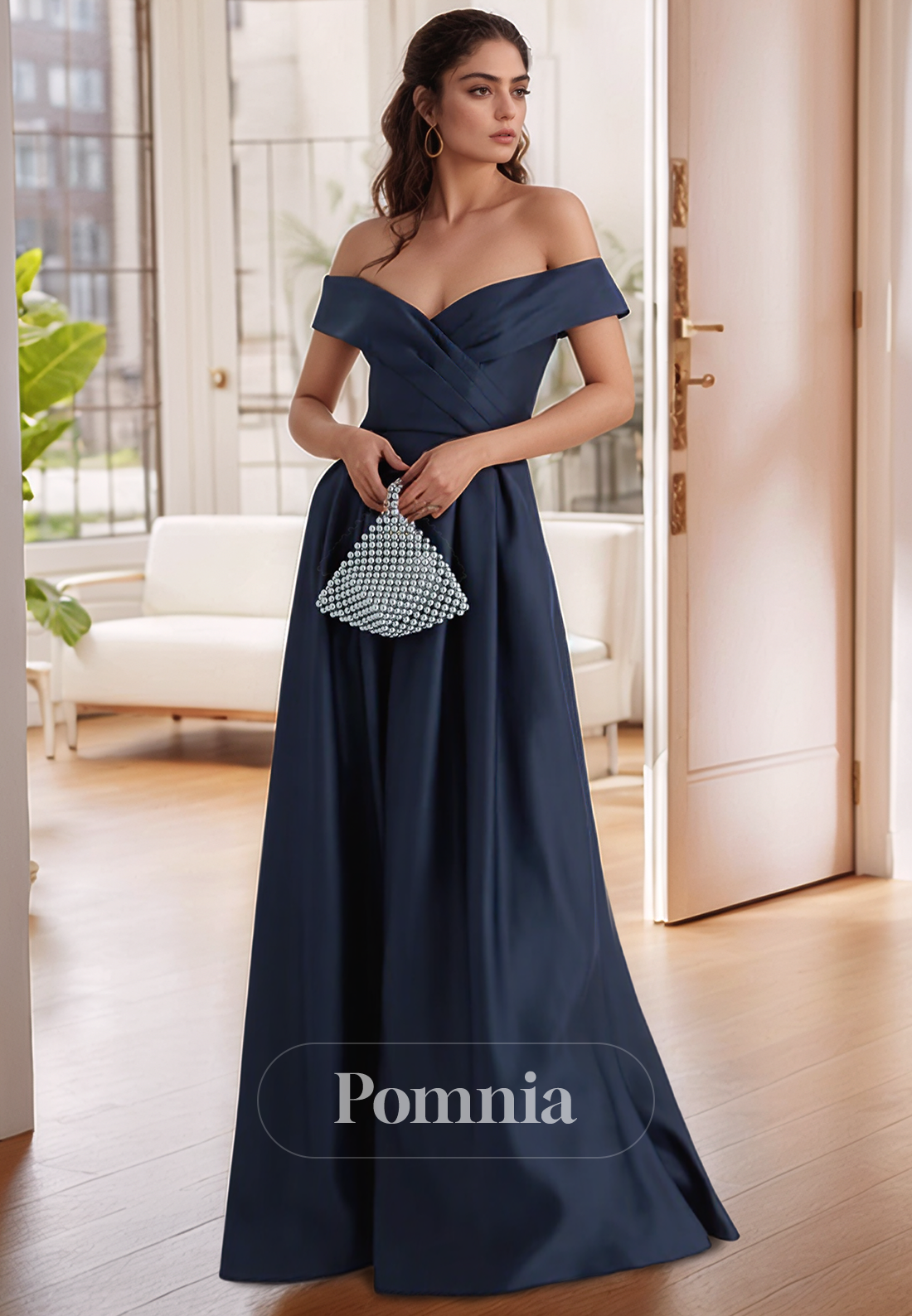 emerald green multiway bridesmaid dresses KOH KOH Size L NT026 Navy Mother of Bride Dress main image 0