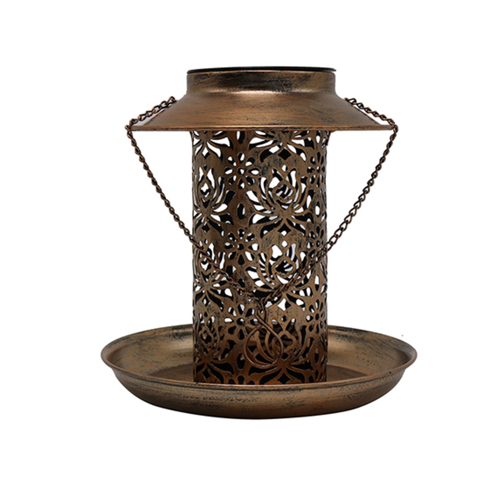 Antique Metal Bird Feeder Outdoor Hanging Solar LED Lawn Lamps Garden Decor, 501 Original
Antique Metal Bird Feeder Outdoor Hanging Solar LED Lawn Lamps Garden Decor, 501 Original