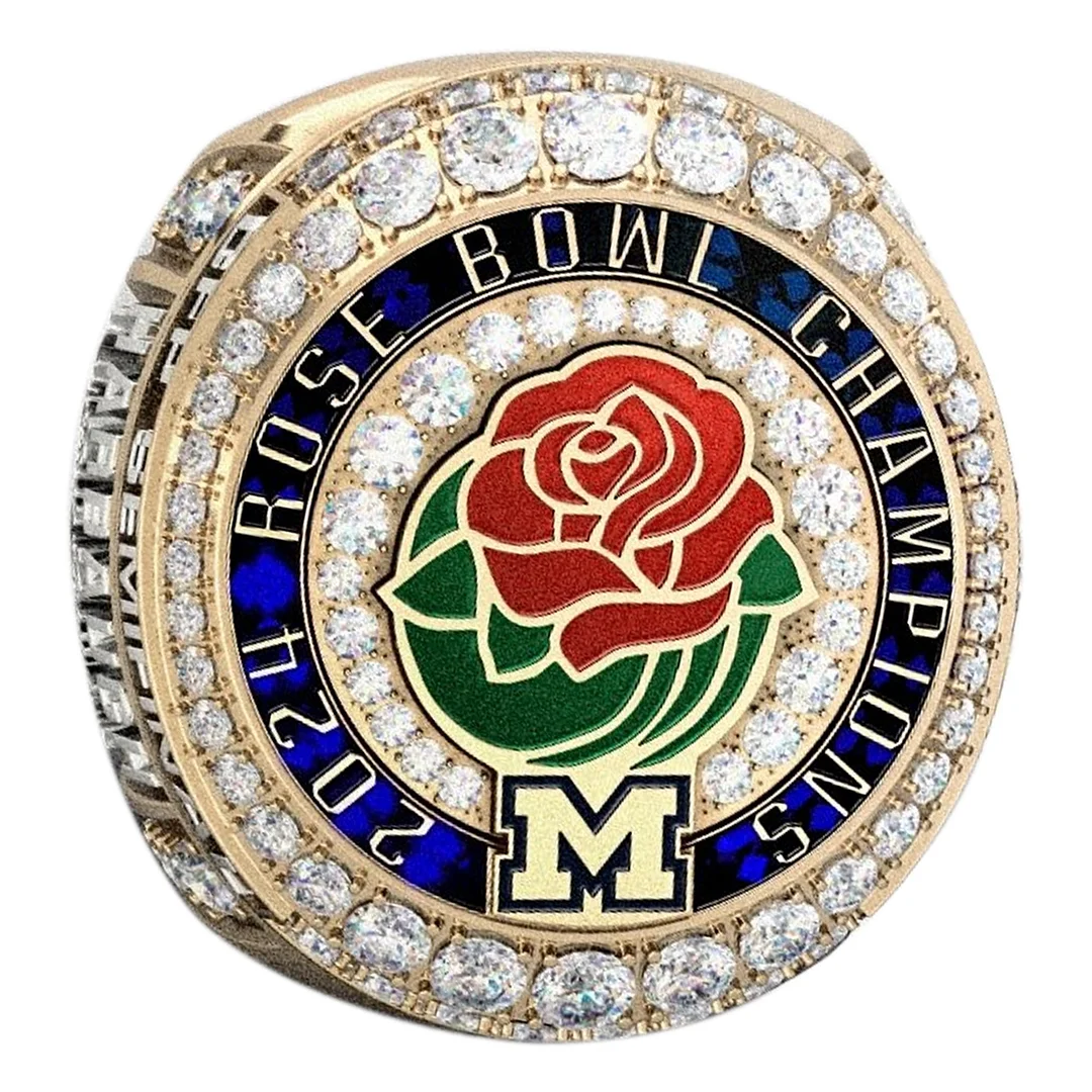 2024 Michigan Wolverines Rose Bowl  Championship Ring-Official Version