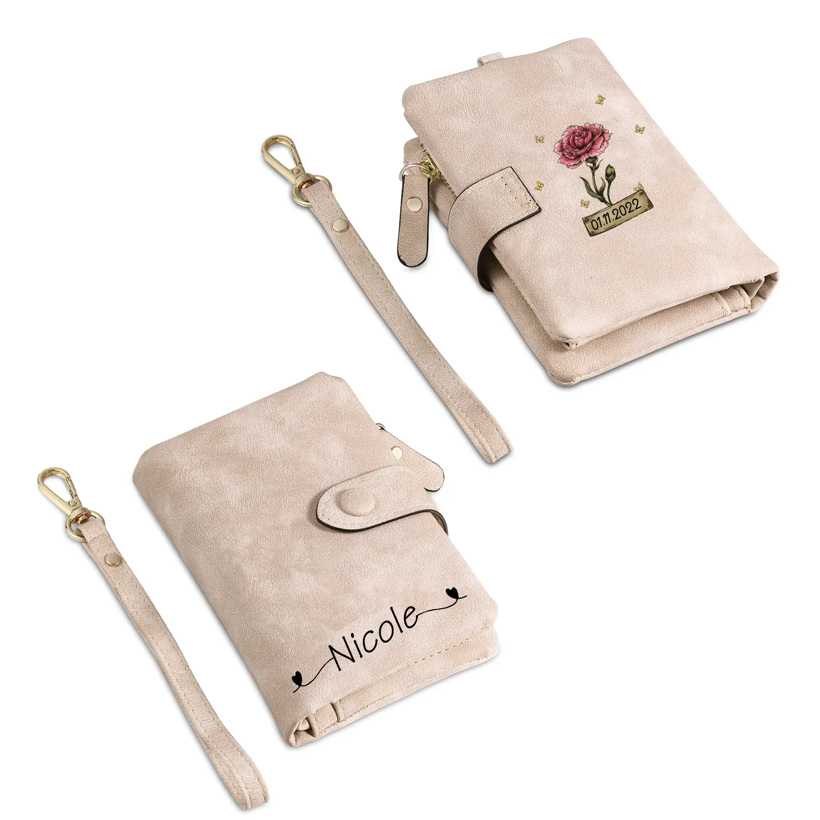 Ensemble Papeterie Molang Officiel - Portefeuille, Stylo, Agrafeuse, Bloc-notes - Cadeau Multicolore