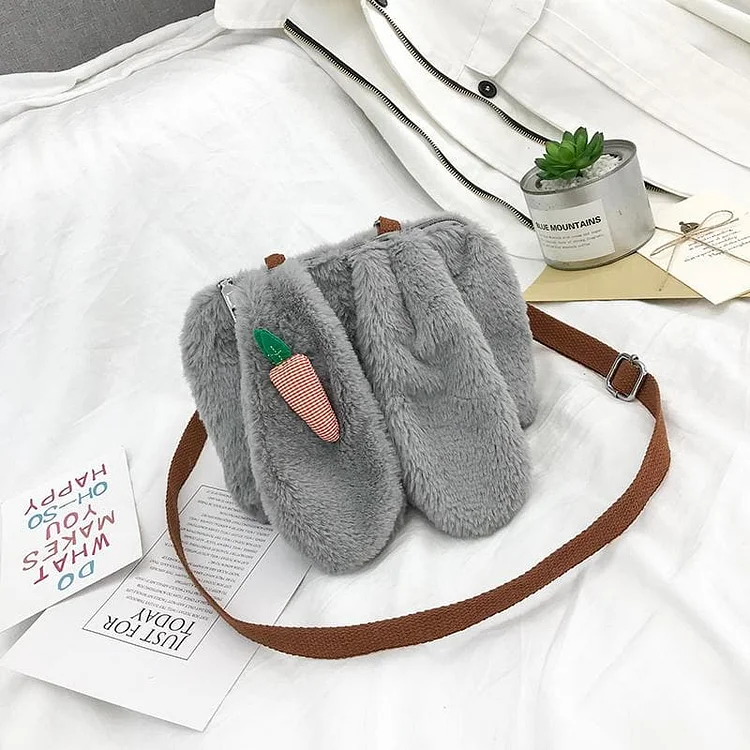 4 Colors Kawaii Plush Carrot Bunny Bag SP13269