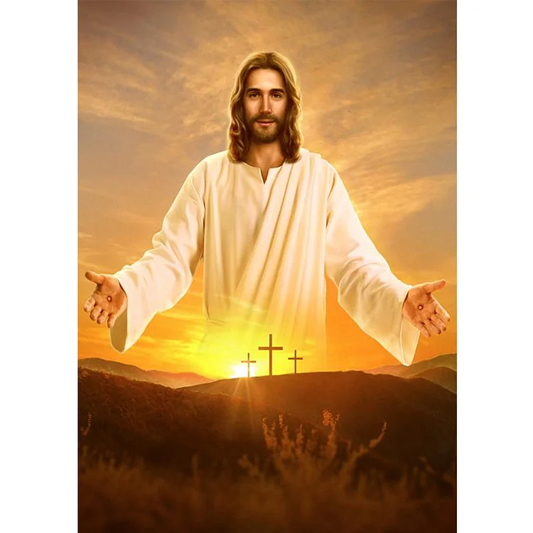 Religion 30X40CM(Canvas) Full Round Drill Diamond Painting gbfke