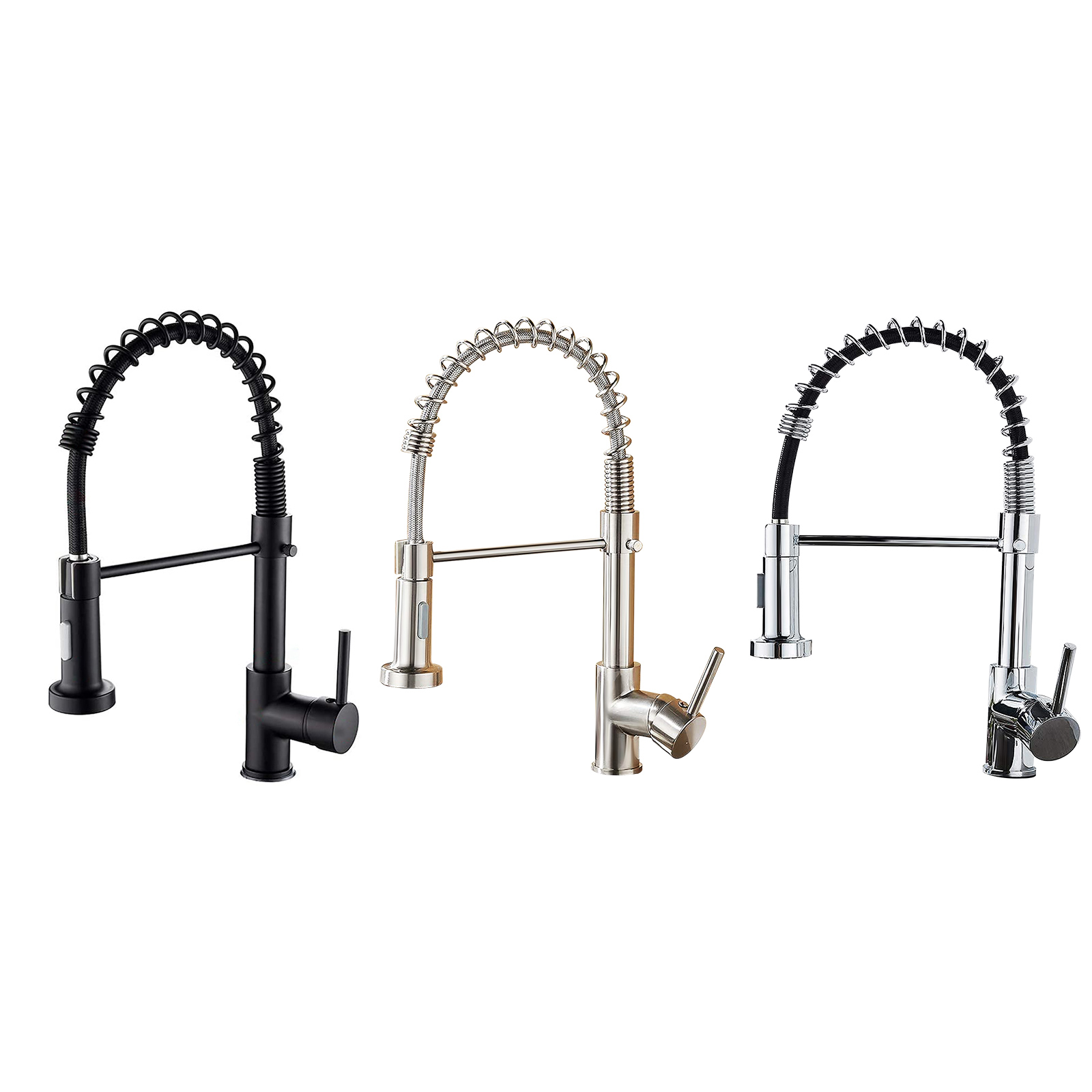 Kitchen Faucet - Pull Down Sprayer Spring Kitchen Sink Faucet for Farmhouse, Black, 501 Original
Kitchen Faucet - Pull Down Sprayer Spring Kitchen Sink Faucet for Farmhouse, Black, 501 Original