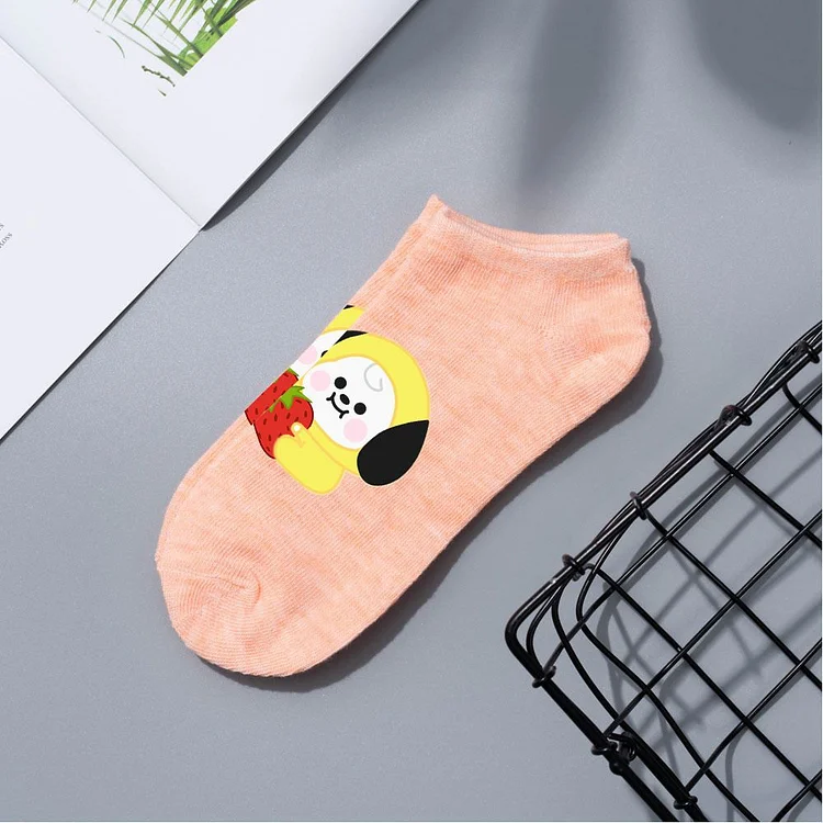 BT21 Fruit Baby Cute Candy Color Socks