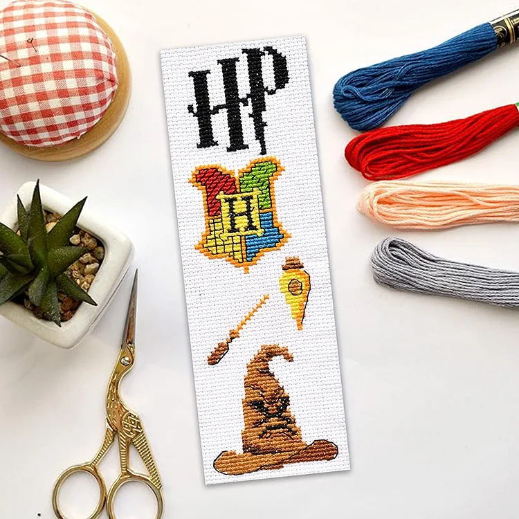 【Yishu Brand】Bookmark - Harry Potter 11CT Stamped Cross Stitch 18*6CM