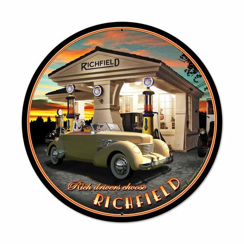 Garage- Round Shape Tin Signs/Wooden Signs - 30*30CM