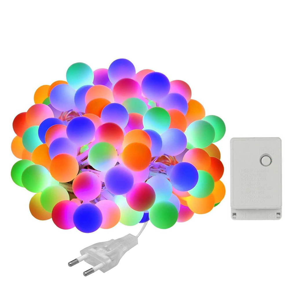 10m 100LED Ball String 8 Mode Copper Wire-String Light, Eu plug+colored light, 501 Original
10m 100LED Ball String 8 Mode Copper Wire-String Light, Eu plug+colored light, 501 Original