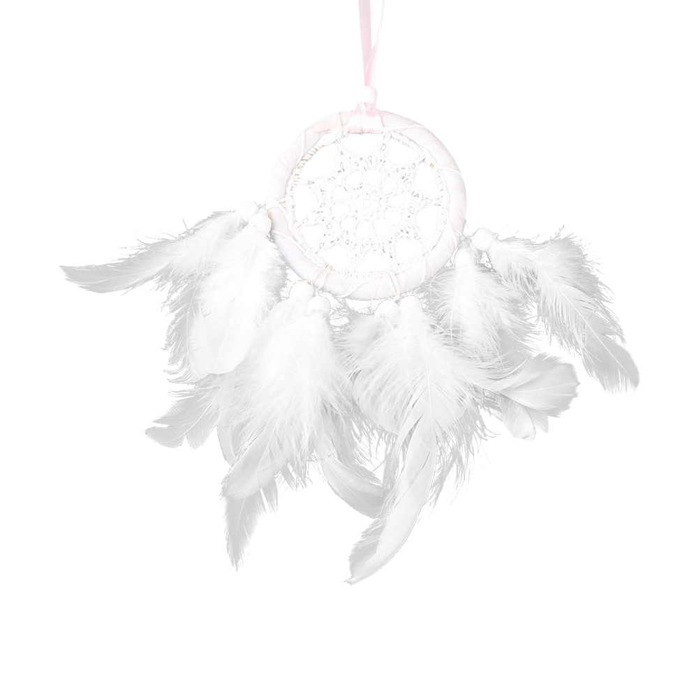 Handmade White Dream Catcher Wooden Beads Lace Feather Pendant for Car Bag, 501 Original
Handmade White Dream Catcher Wooden Beads Lace Feather Pendant for Car Bag, 501 Original
