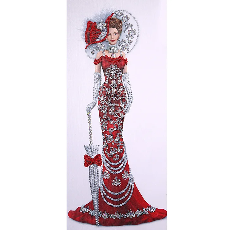 Dress Lady - Partial Drill - Special Drill(30*60cm)