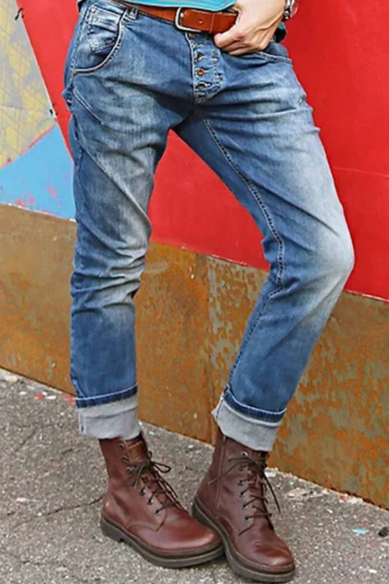 LOOSE FIT JEANS / BLU