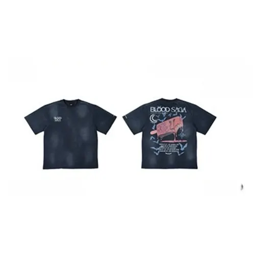 ENHYPEN Blood Saga World Tour US S/S T-Shirt Blue