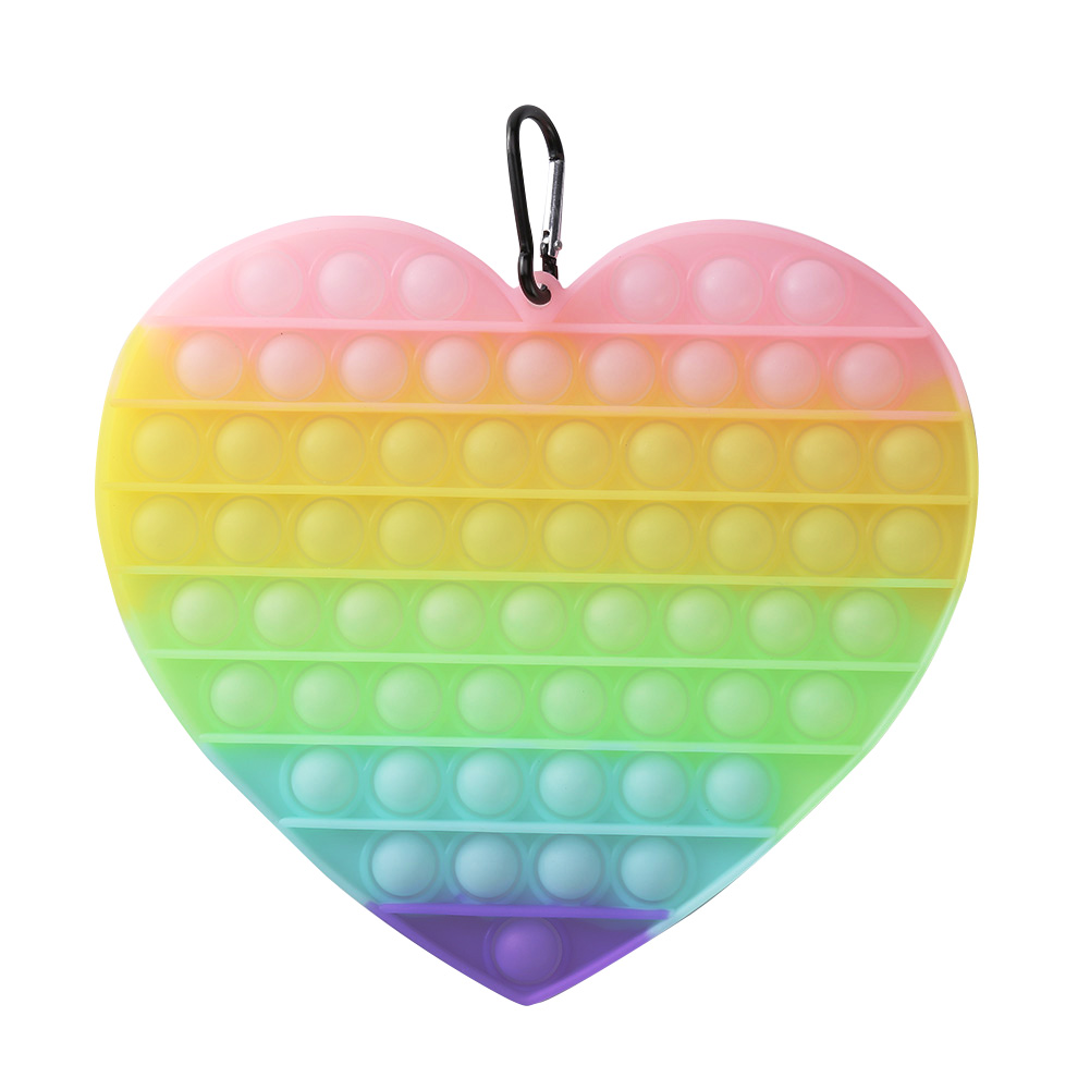 Heart Shaped Luminous Push Bubble Fidget Toys Stress Relief Toy Rainbow, 501 Original
Heart Shaped Luminous Push Bubble Fidget Toys Stress Relief Toy Rainbow, 501 Original