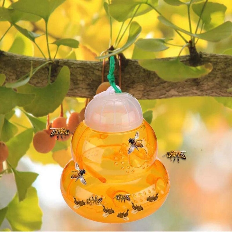 2pcs Gourd Bee Trap Gourd-Type Yellow Bee Garden Fly Bees Hornet Catcher, 501 Original
2pcs Gourd Bee Trap Gourd-Type Yellow Bee Garden Fly Bees Hornet Catcher, 501 Original