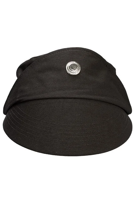 Imperial Officer Black Uniform Cap Hat Halloween Carnival Suit