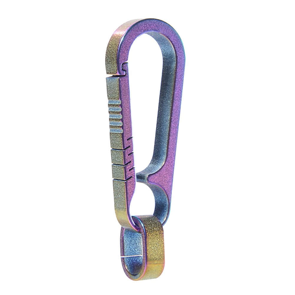Titanium Alloy Keychain Pendant Mini Elastic Press Hanging Buckle, Colored titanium, 501 Original
Titanium Alloy Keychain Pendant Mini Elastic Press Hanging Buckle, Colored titanium, 501 Original